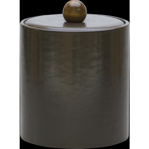 Glamour Deluxe Line, 2 Quart Round Ice Bucket, Mocha Brown